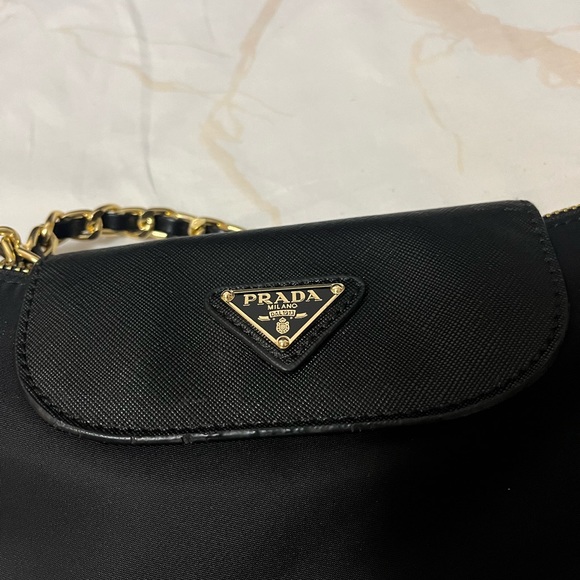 Black Nylon Saffiano Crossbody - Picture 5 of 7